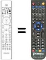 Télécommande équivalente Aristona 42 PF 7520 D