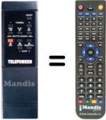 Télécommande équivalente NordMende V 1503 K