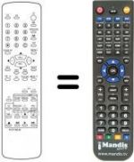 Télécommande équivalente RM 07201