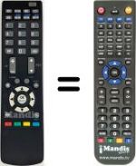 Télécommande équivalente Ultravox UX 19 LC10