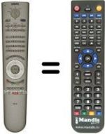 Télécommande équivalente Loewe 3128 147 16221
