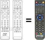 Télécommande équivalente Aristona 36 PW 9765 / 19