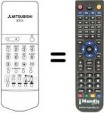 Télécommande équivalente 37C1