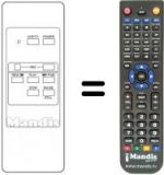 Télécommande équivalente 38 1126
