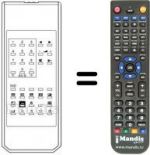 Télécommande équivalente 40 / 100 SPAGNA