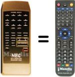 Télécommande équivalente 4000 / 4012
