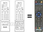 Télécommande équivalente Aristona 42 PW 9982