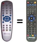 Télécommande équivalente 60325
