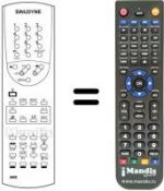 Télécommande équivalente 4900