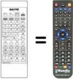 Télécommande équivalente 4AA4U1T0079
