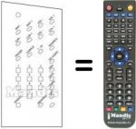 Télécommande équivalente 510.01.0131