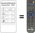 Télécommande équivalente TELECOMFORT 5001
