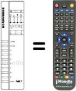 Télécommande équivalente IMC 7