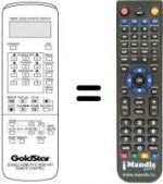 Télécommande équivalente LG GHV-8430 P