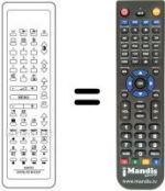 Télécommande équivalente Aristona 85 KD 2820
