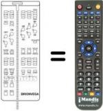 Télécommande équivalente 660.01.0222