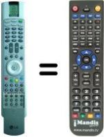 Télécommande équivalente LG RZ-37LZ31