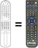 Télécommande équivalente LG CB 29H40