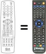 Télécommande équivalente LG KE 14PZ GX / BX / PX