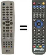 Télécommande équivalente 6710V00088B