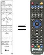 Télécommande équivalente LG MW 30LZ10