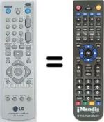 Télécommande équivalente LG LV 4285
