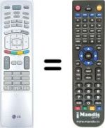 Télécommande équivalente LG RZ-42PX10