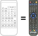 Télécommande équivalente 701308058