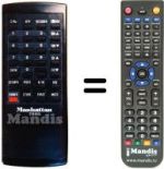 Télécommande équivalente 7200