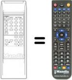 Télécommande équivalente Universum 728922.6