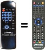 Télécommande équivalente 7300 PLUS