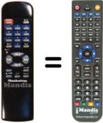 Télécommande équivalente 7300 PLUS MK II