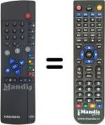 Télécommande équivalente Grundig TVR 3710