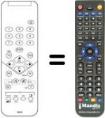 Télécommande équivalente Sinudyne 29D7 A