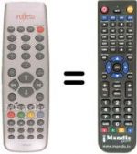 Télécommande équivalente P-RM 1000 ES