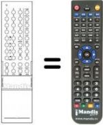 Télécommande équivalente 655602 H