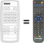 Télécommande équivalente 8668812231