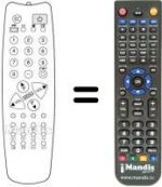 Télécommande équivalente 900