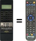 Télécommande équivalente A05141 LCD