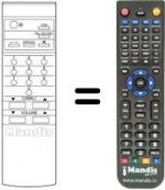 Télécommande équivalente 596618-6
