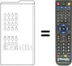 Télécommande équivalente AUTOVOX 99 / 30