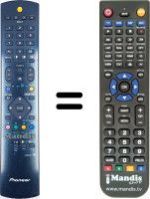 Télécommande équivalente Pioneer PDP 427 HD