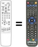 Télécommande équivalente COMBI TV / VCR
