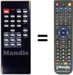 Télécommande équivalente UFD 95