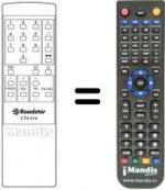 Télécommande équivalente CTV 514
