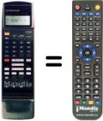 Télécommande équivalente CU-VR 014