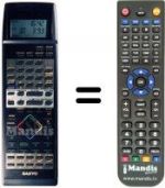 Télécommande équivalente Sanyo VHR-D5670 I