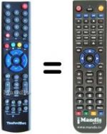 Télécommande équivalente Technisat DIGIBOXX T4