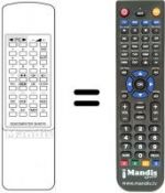 Télécommande équivalente DIGICOMPUTER 36 KEYS