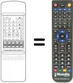 Télécommande équivalente DIGICOMPUTER 44 KEYS